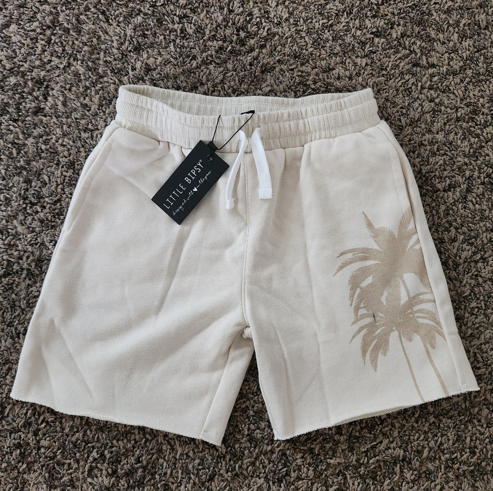 NWT Little Bipsy Resort Palm Sweatshort
